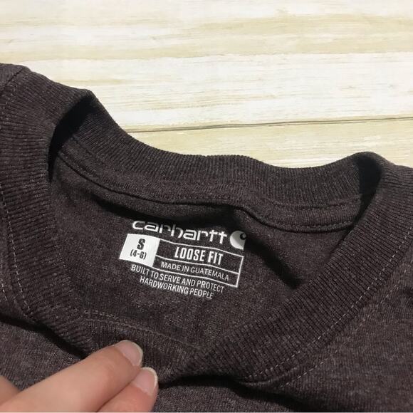 Carhartt‎ Heathered Purple Pocket Tee Women’s Size Small - Picture 2 of 2